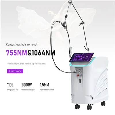 アレキサンドライトおよび ND YAG レーザー脱毛機